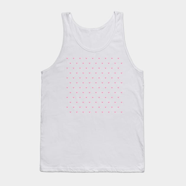 Mini Pink Heart Pattern Tank Top by Lizzamour